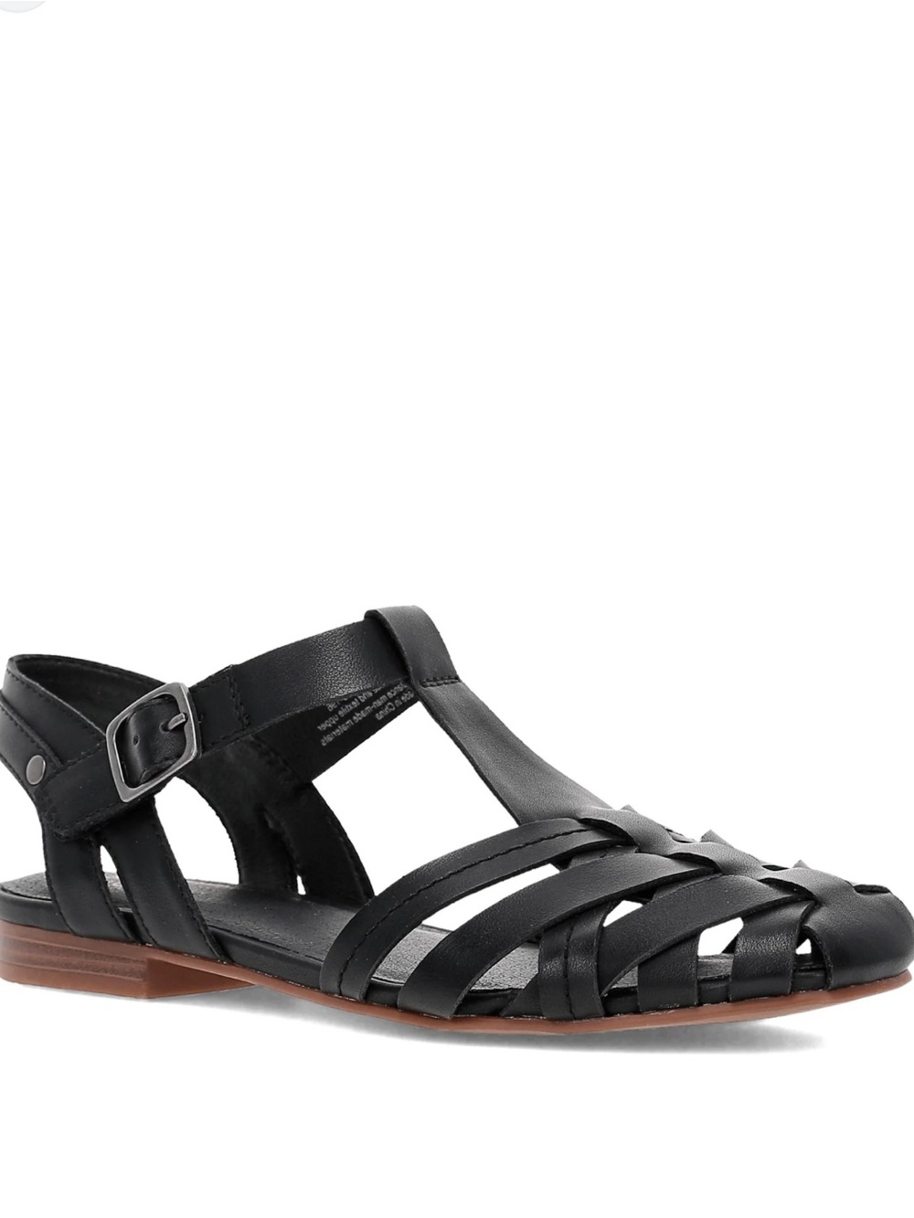 Frye and Co Meenah Flat Fisherman Sandals Black Size 8.5 NWT